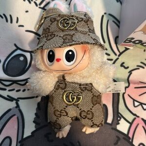 LABUBU doll, SOYMILK, (custom made Gucci! fashion outfit) New with box